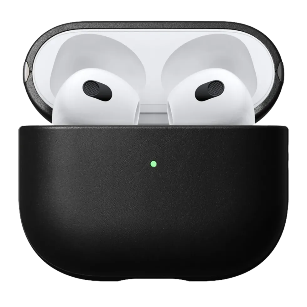 Nomad Modern Leather Case for Airpods Series 3 (2021) Svart