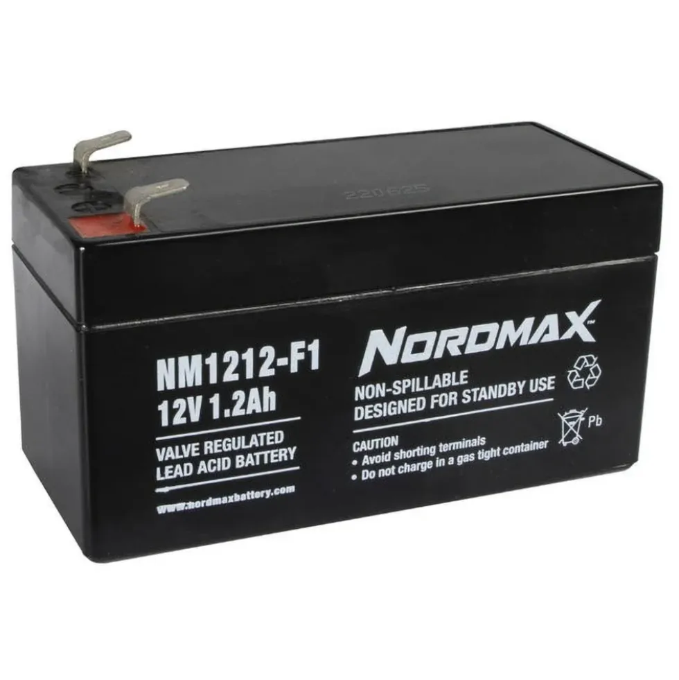 Nordmax Blyakkumulator 12 V 1,2 Ah