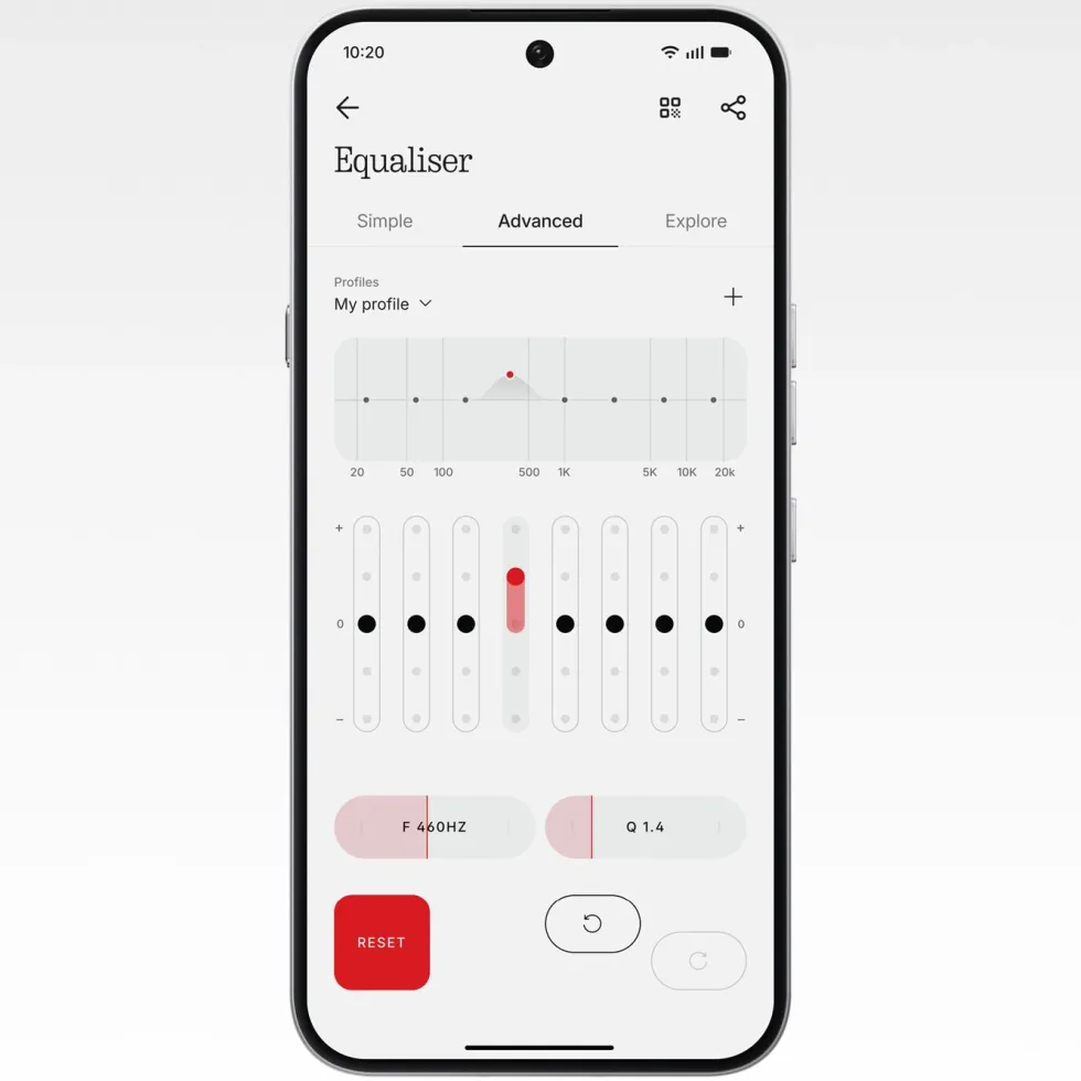 Nothing Ear (3a) trådløse hodetelefoner Hvit
