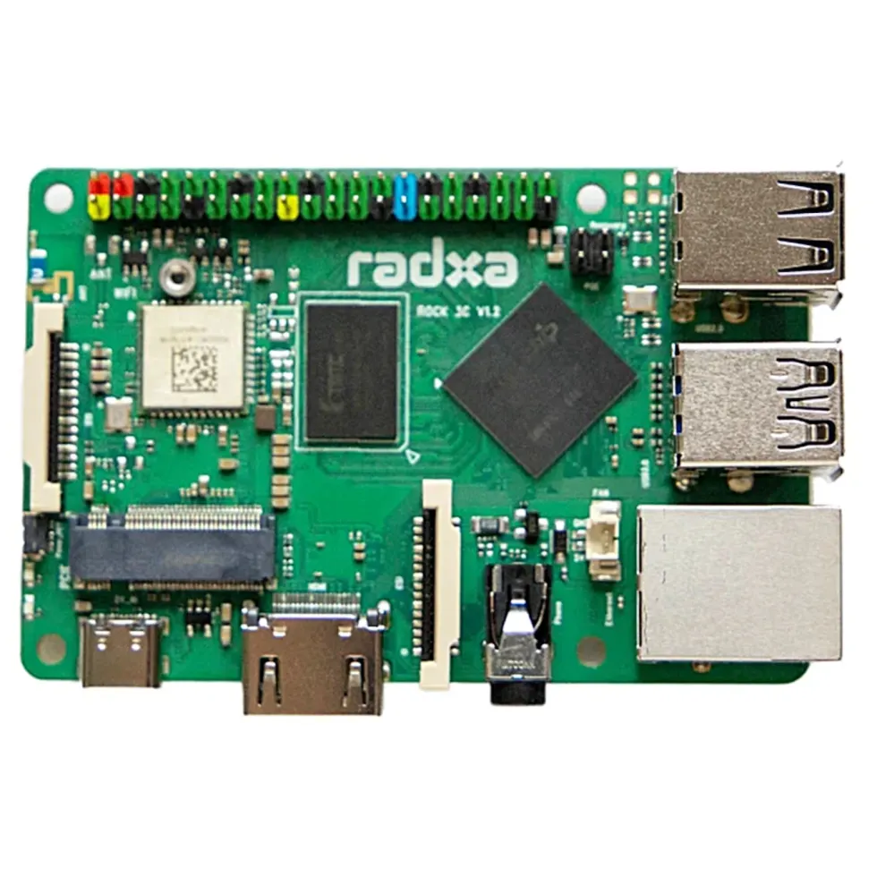 OKdo Radxa Rock 3C Ettkortsdatamaskin med 1 GB RAM