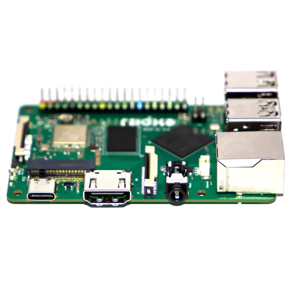 OKdo Radxa Rock 3C Ettkortsdatamaskin med 1 GB RAM