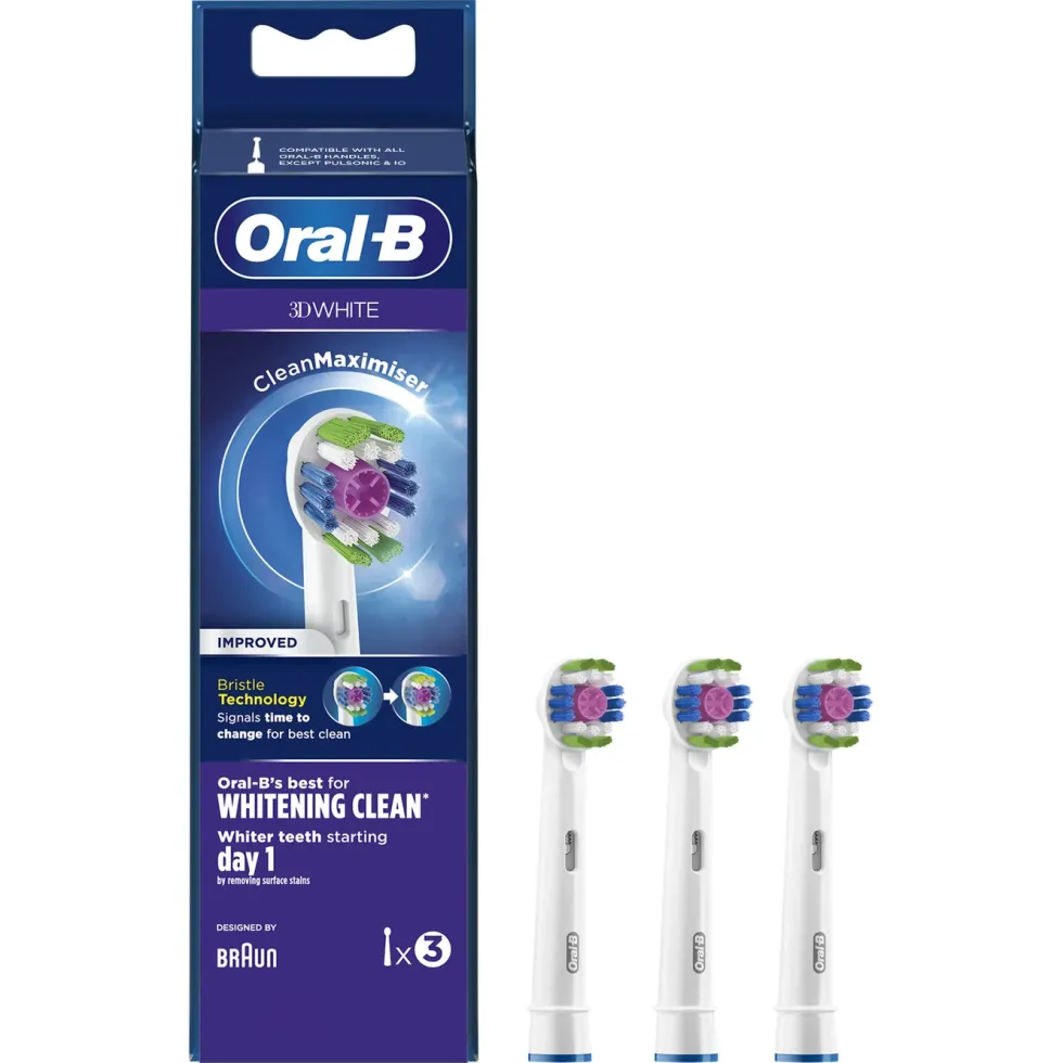 Oral-B 3D White Tannbørstehode 3-pk.