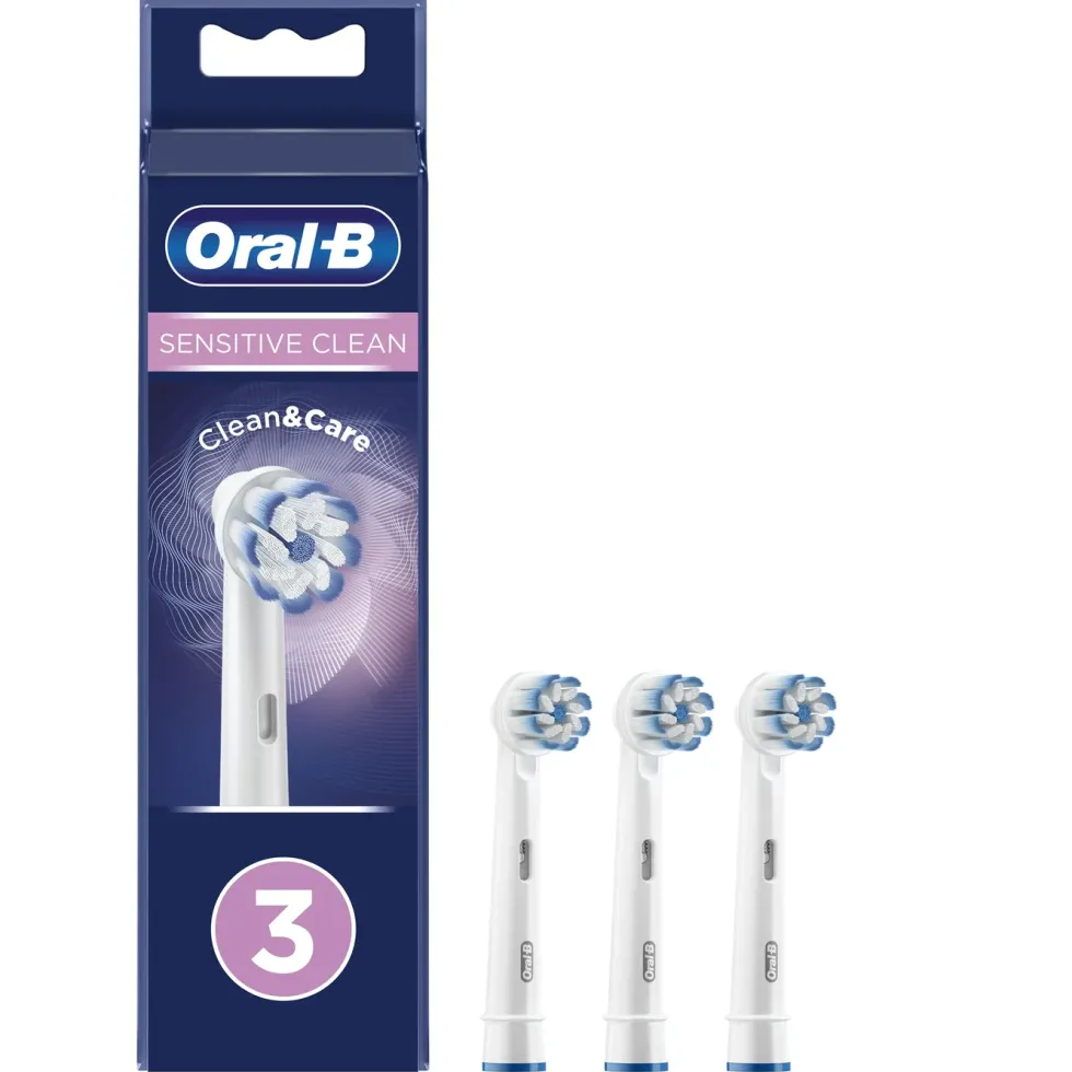 Oral-B Sensitive Clean & Care Tannbørstehode 3-pk.