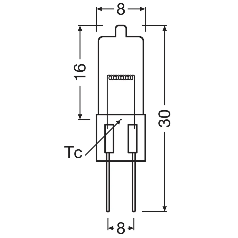 Osram Halostar Oven ovnspære G4 20 W 2-pk.