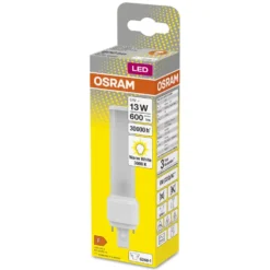 Osram LED-kompaktlysrør G24D 600 lm