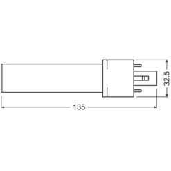 Osram LED-kompaktlysrør G23 360 lm