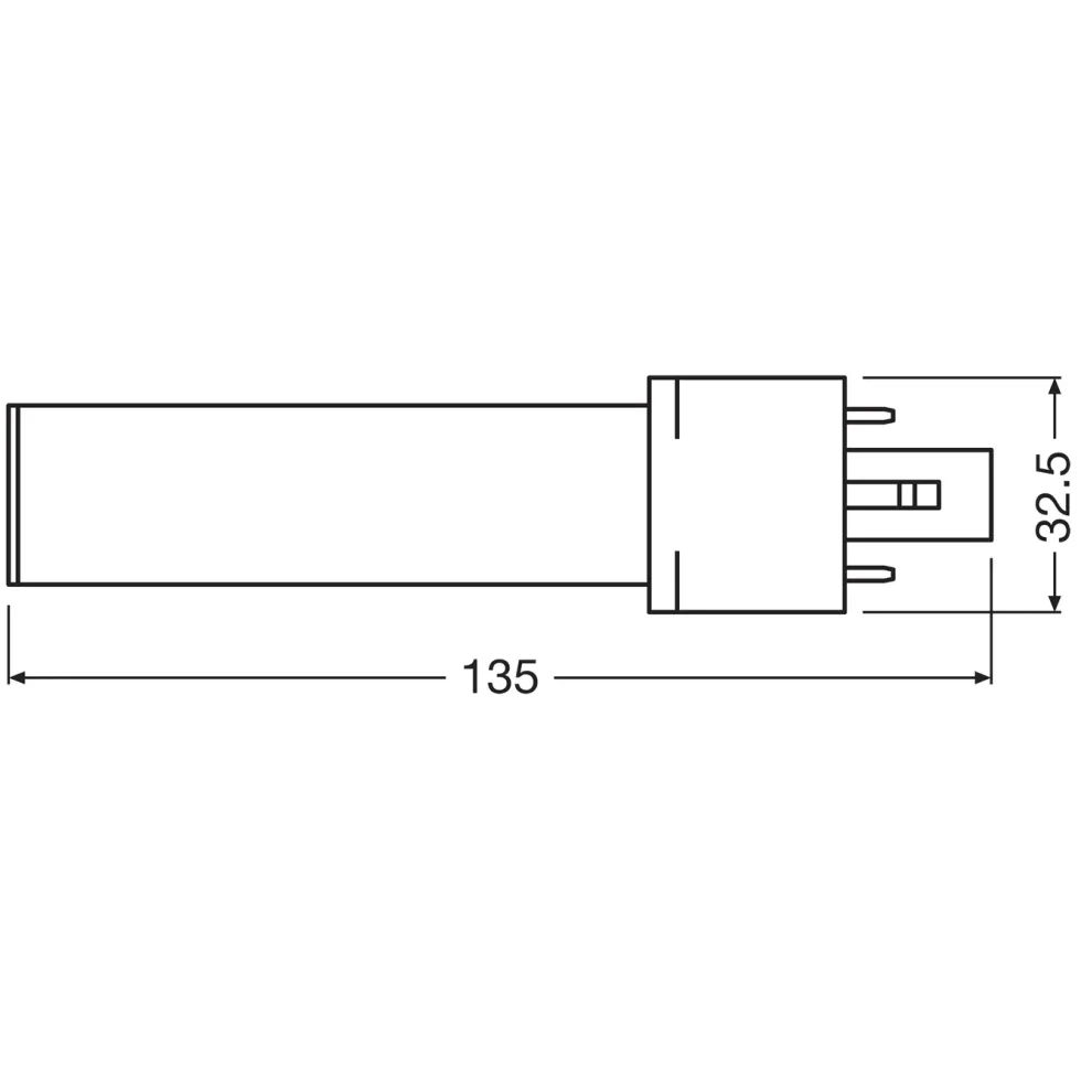 Osram LED-kompaktlysrør G23 360 lm