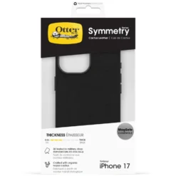 Otterbox Symmetry Cactus Leather Magsafe for iPhone 17 Svart