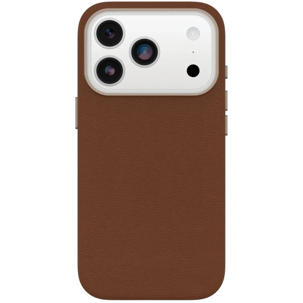 Otterbox Symmetry Cactus Leather Magsafe for iPhone 17 Pro Brun
