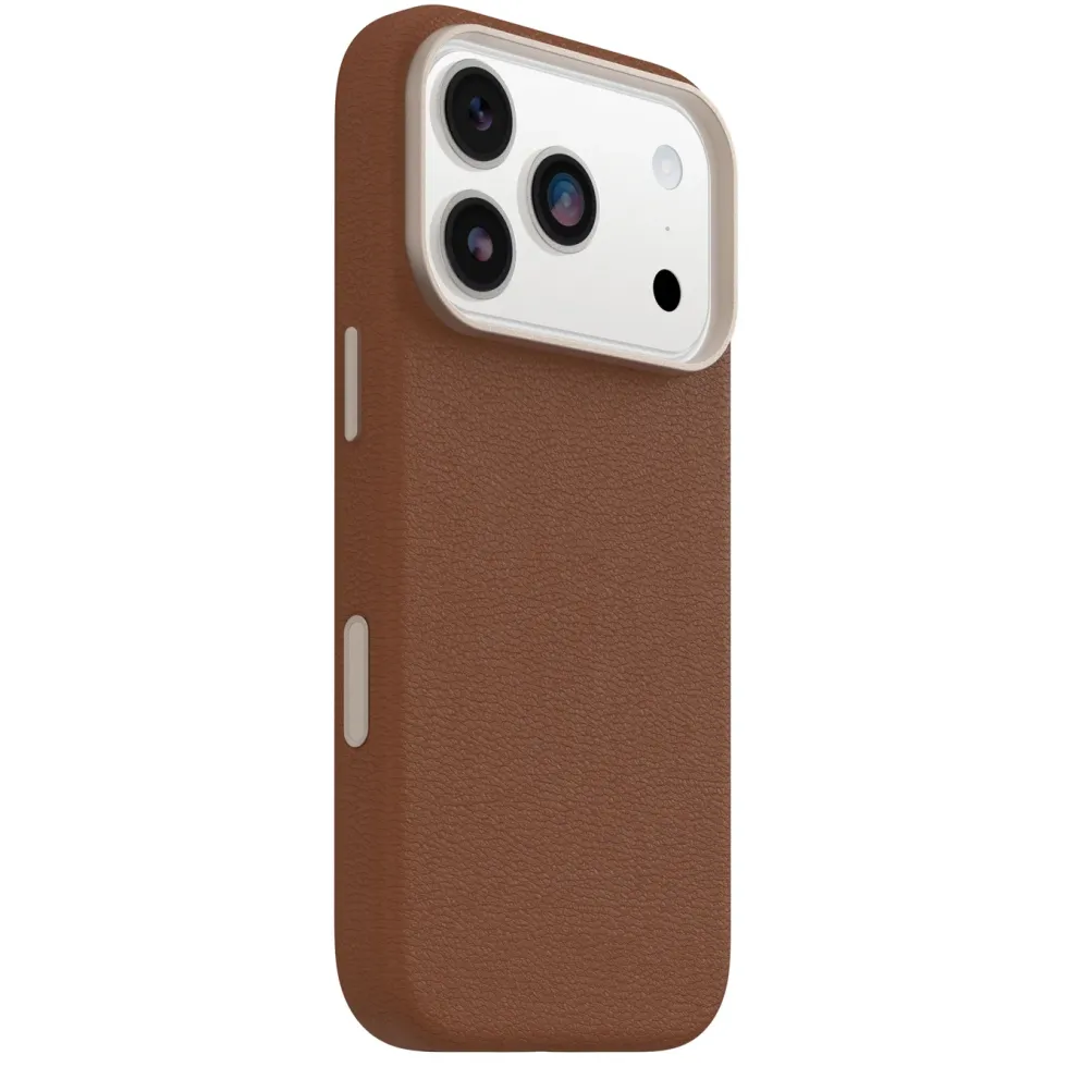 Otterbox Symmetry Cactus Leather Magsafe for iPhone 17 Pro Brun