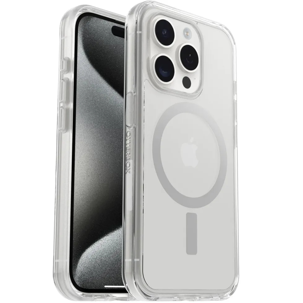 Otterbox Symmetry Magsafe for iPhone 15 Pro Gjennomsiktig