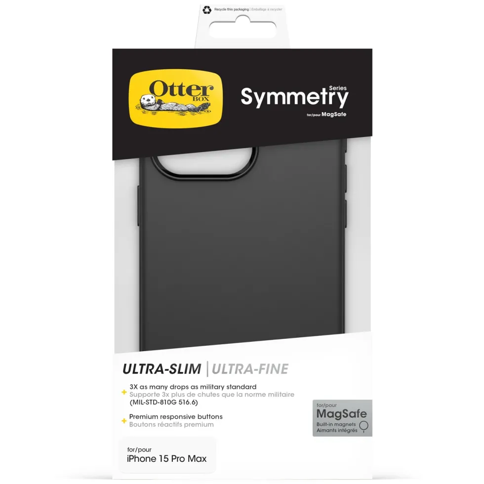 Otterbox Symmetry Magsafe for iPhone 15 Pro Max Svart