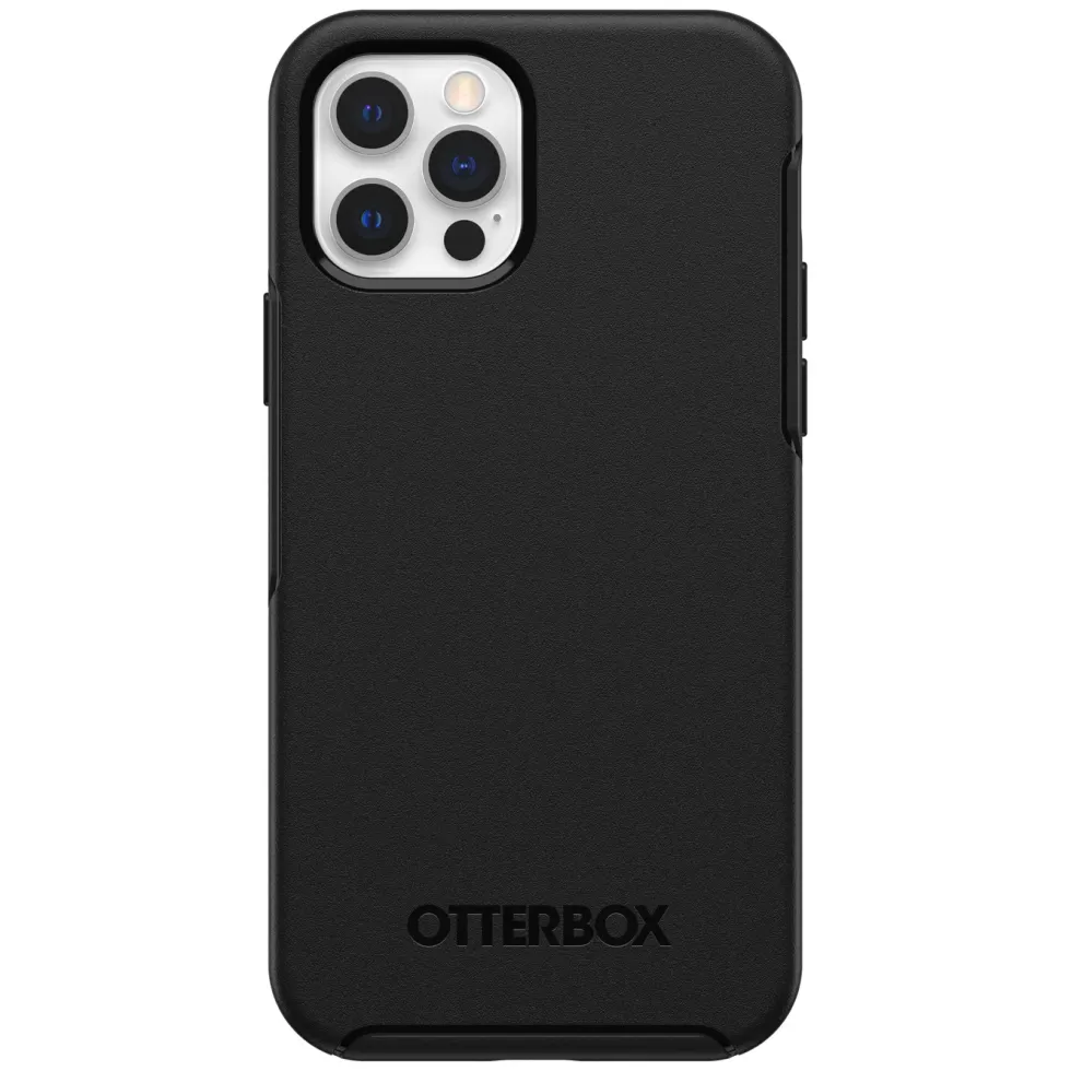 Otterbox Symmetry Robust deksel for iPhone 12 og 12 Pro Svart