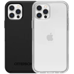 Otterbox Symmetry Robust deksel for iPhone 12 og 12 Pro Svart