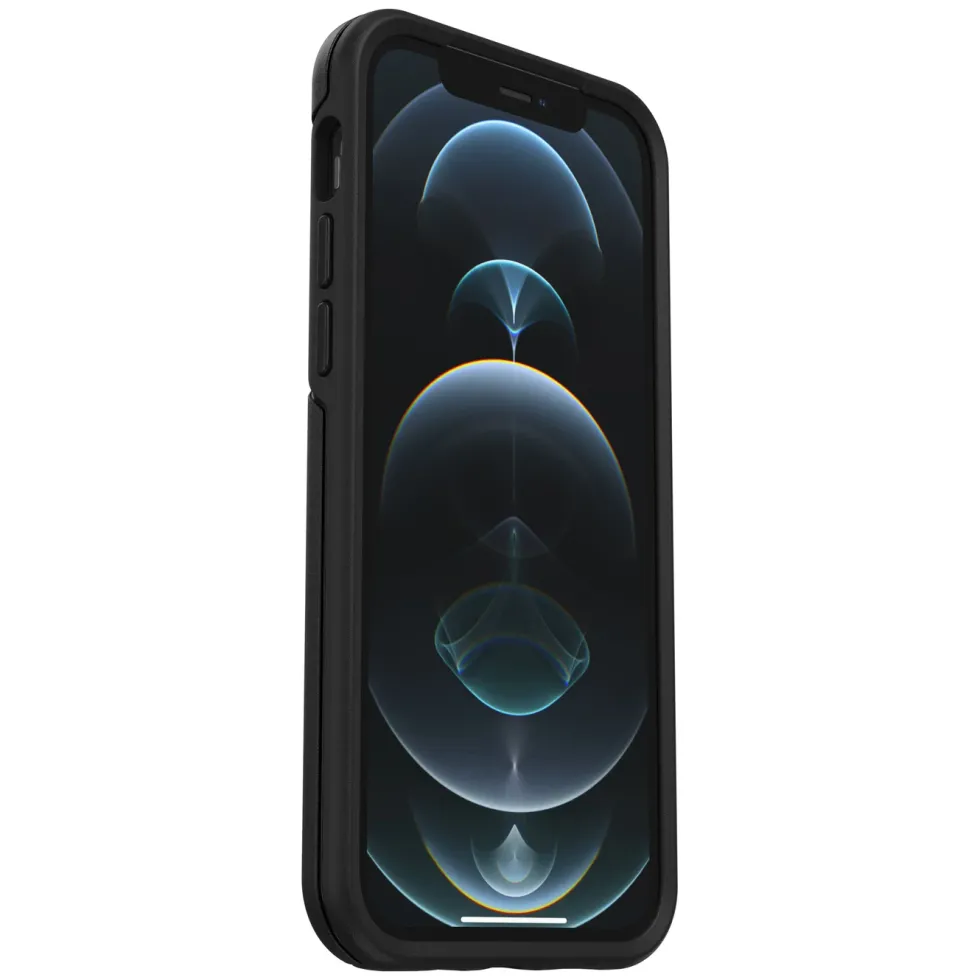 Otterbox Symmetry Robust deksel for iPhone 12 og 12 Pro Svart
