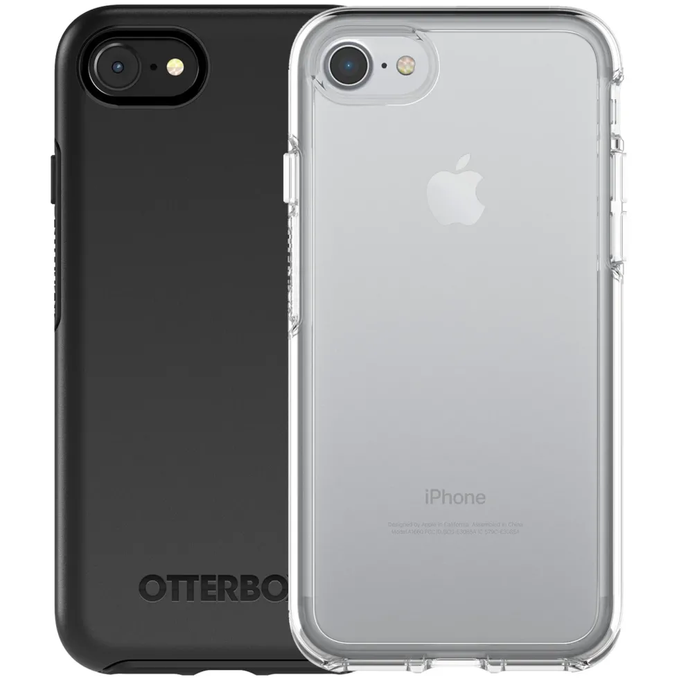 Otterbox Symmetry Robust deksel for iPhone 6, 6s, 7, 8, SE Svart