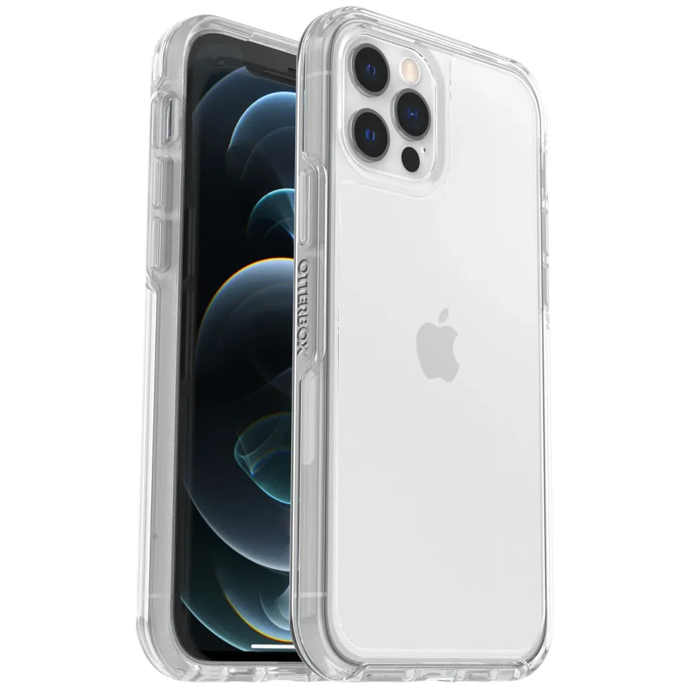 Otterbox Symmetry Robust deksel for iPhone 12 og 12 Pro Gjenomsiktlig