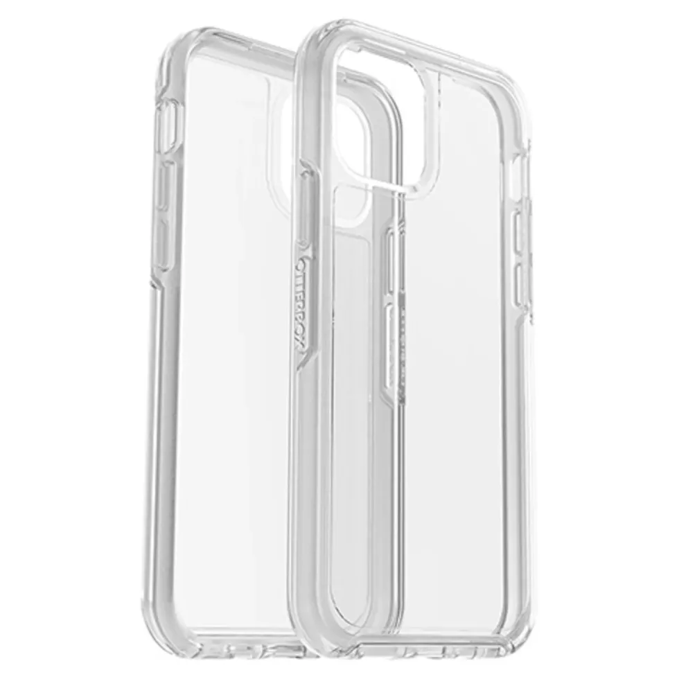 Otterbox Symmetry Robust deksel for iPhone 12 og 12 Pro Gjenomsiktlig
