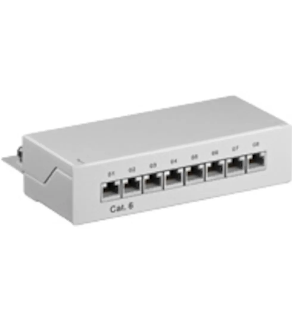 Patchpanel 8 porter Cat. 6