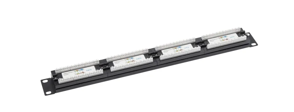 19"-patchpanel UTP Cat. 6, 24 porter