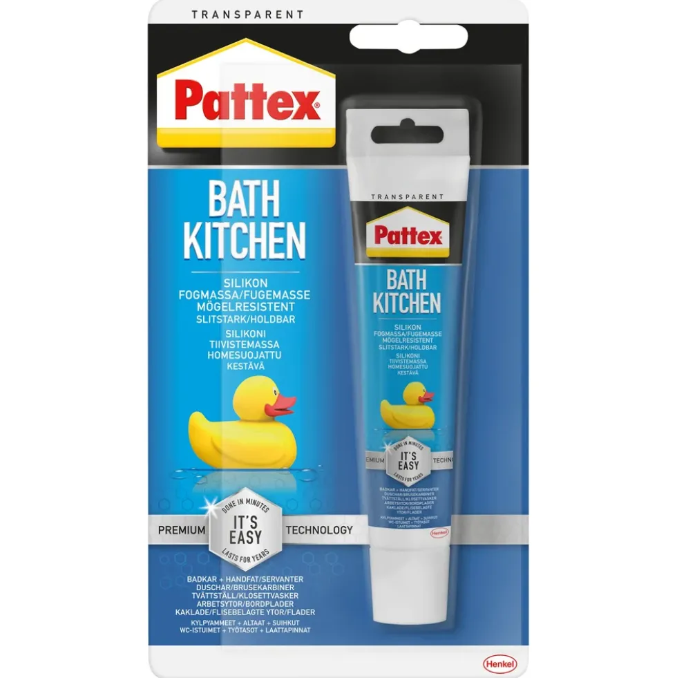 Pattex Silikonfuge for baderom og kjøkken 50 ml