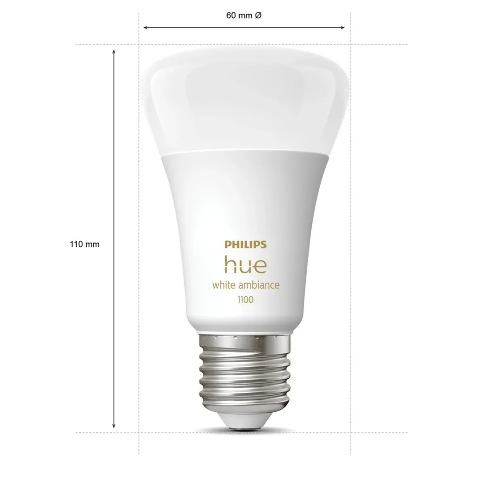 Philips Hue Ambiance Smart LED-pære E27 1100 lm