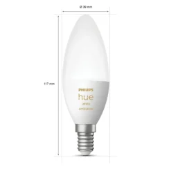 Philips Hue Ambiance Smart LED-pære E14 470 lm 2-pk.