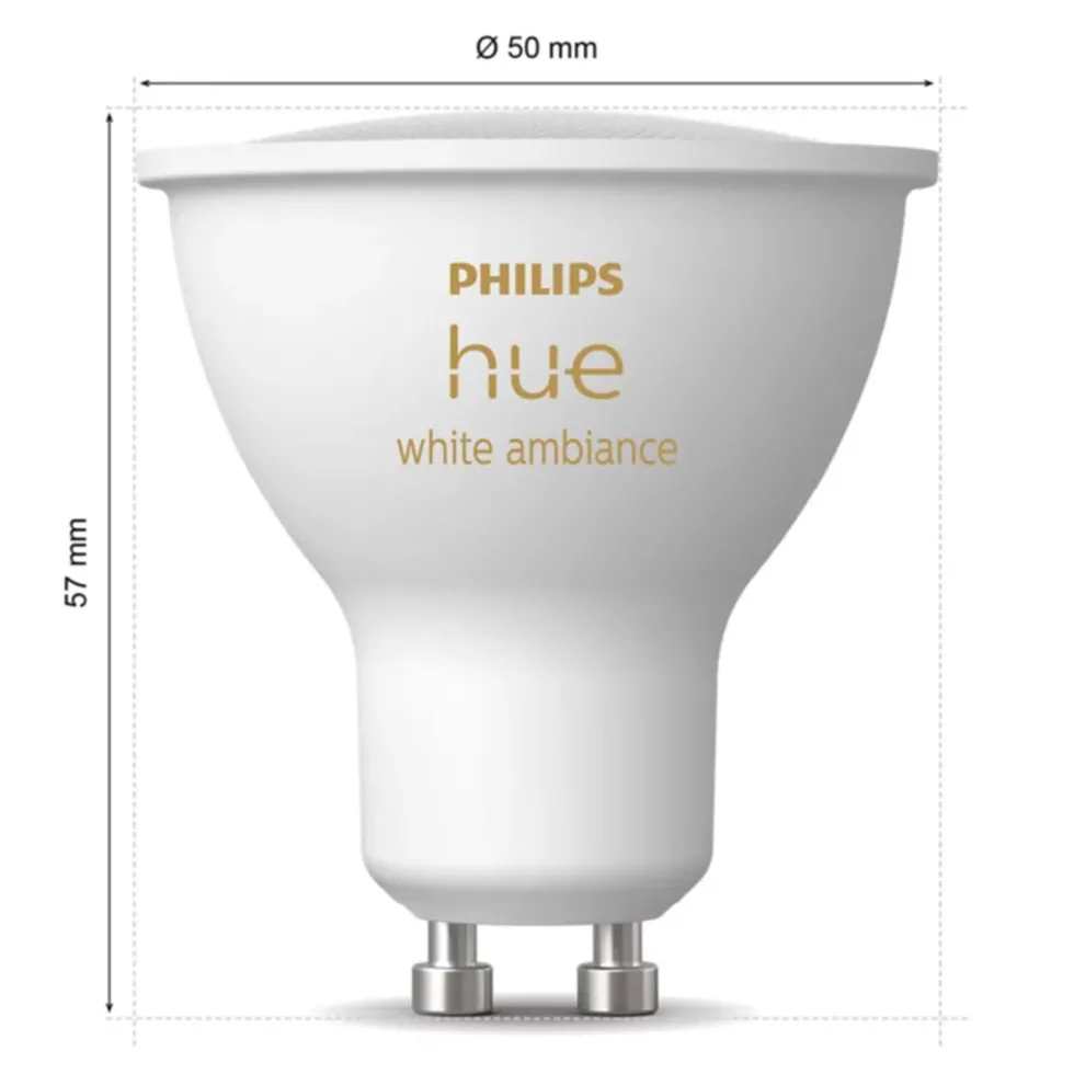 Philips Hue Ambience Smart LED-lampe GU10 400 lm 2-pk