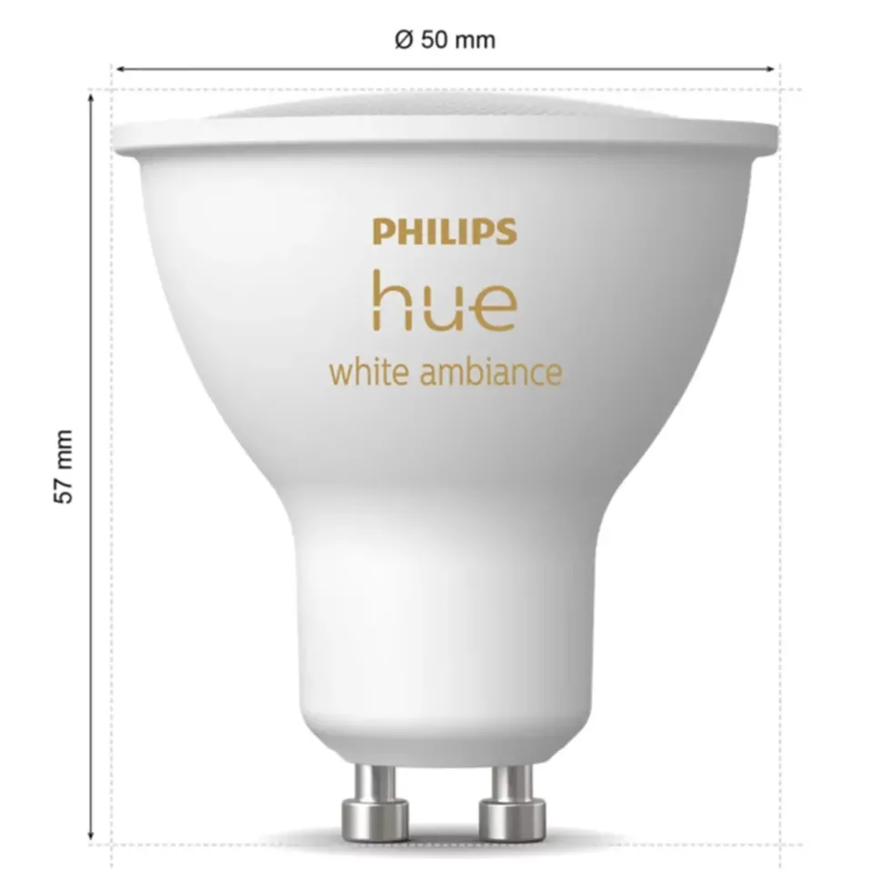 Philips Hue Ambience Smart LED-lampe GU10 400 lm 2-pk