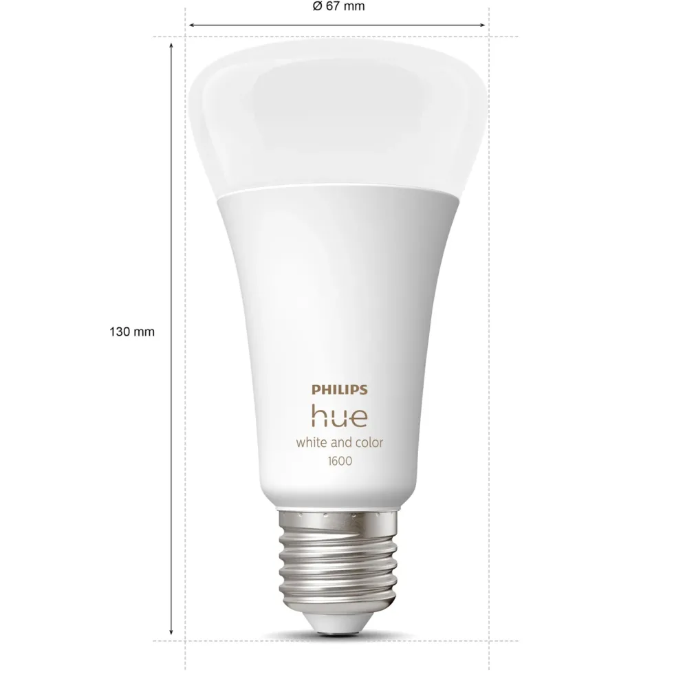 Philips Hue Color Ambiance Smart LED-pære E27 1600 lm