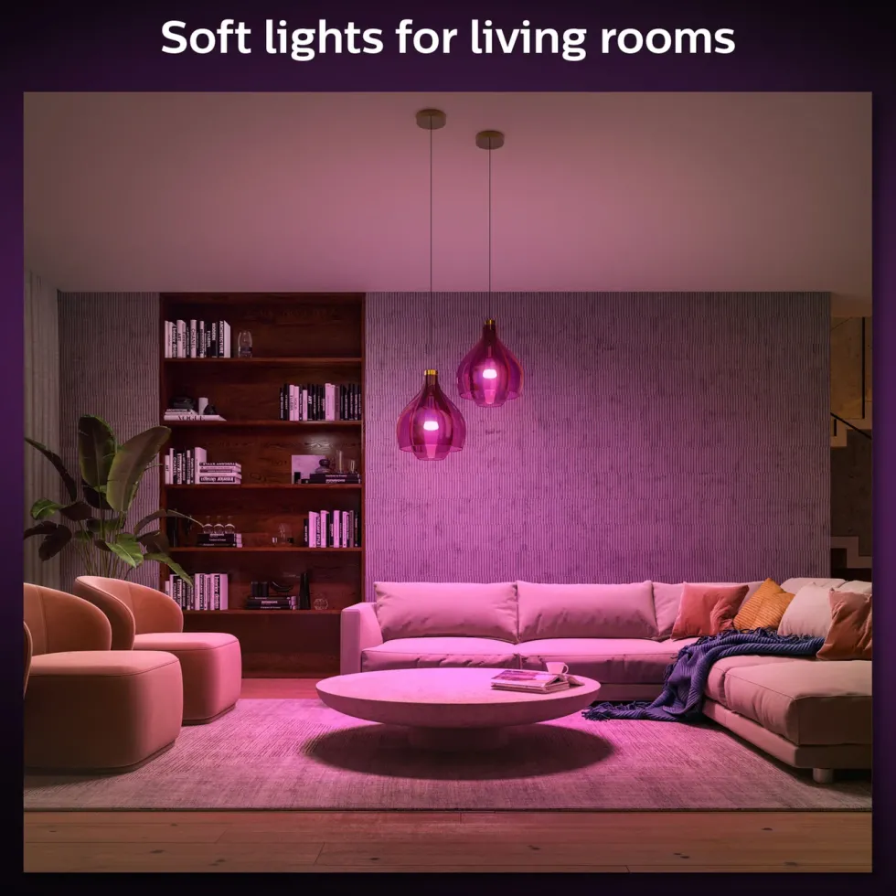 Philips Hue Color Ambiance Smart LED-pære E27 1100 lm 2-pk.
