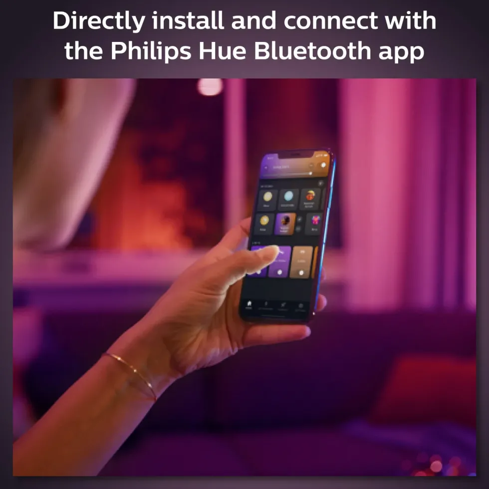 Philips Hue Color Ambiance Smart LED-pære E27 1100 lm 2-pk.
