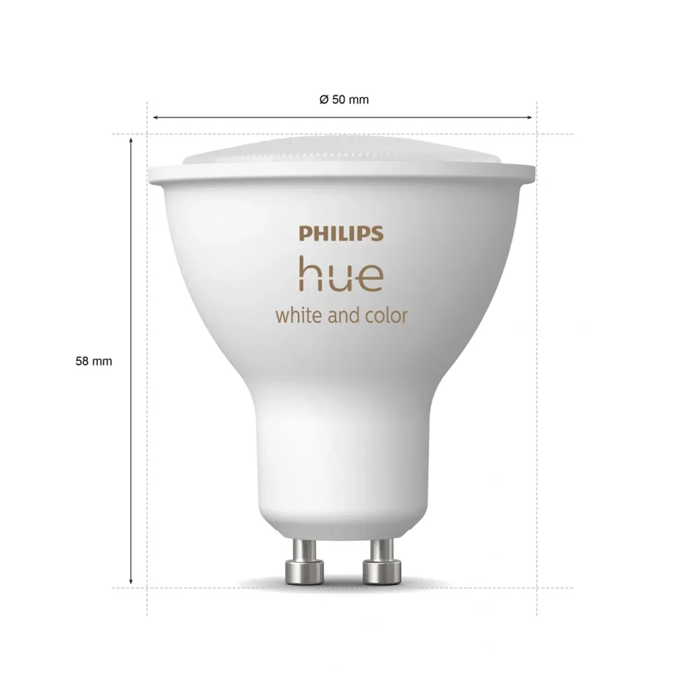 Philips Hue Color Ambiance Smart LED-pære GU10 350 lm 1-pk.