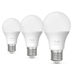 Philips Hue Essential Smart LED-pære E27 806 lm 3-pk.