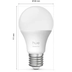 Philips Hue Essential Smart LED-pære E27 806 lm 3-pk.