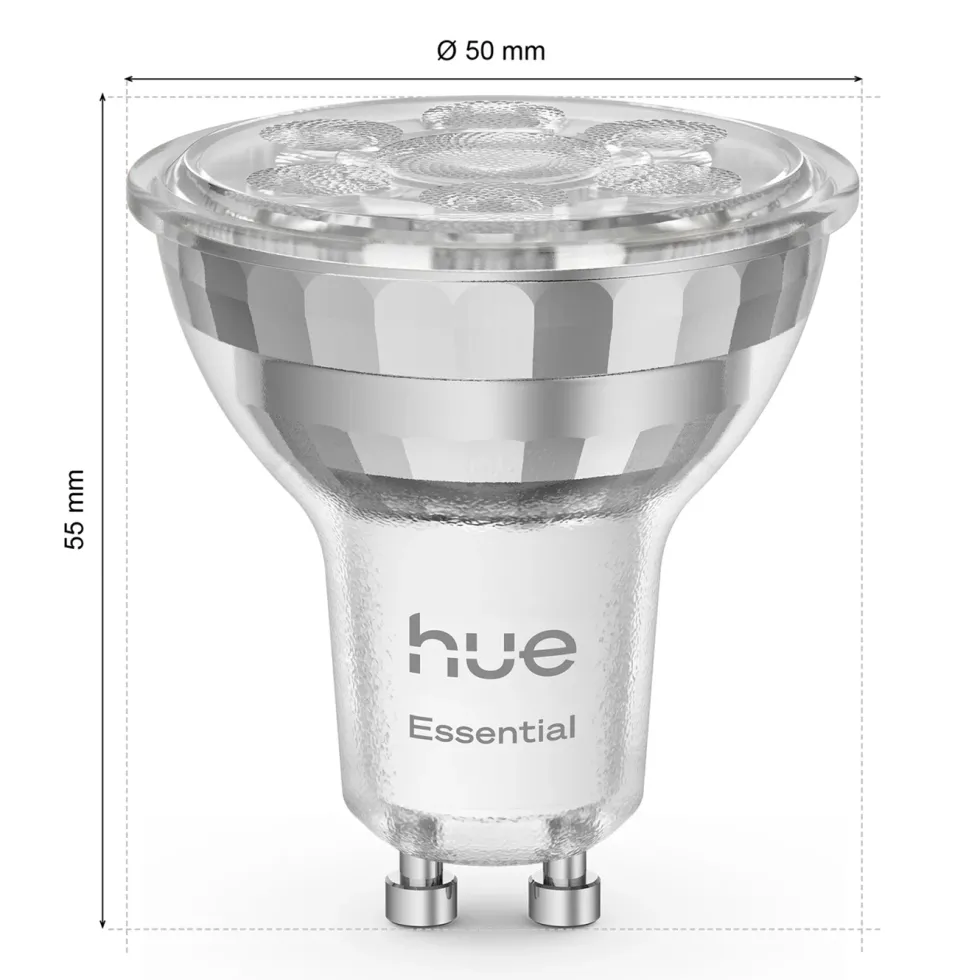 Philips Hue Essential Smart LED-pære GU10 345 lm 1-pk.