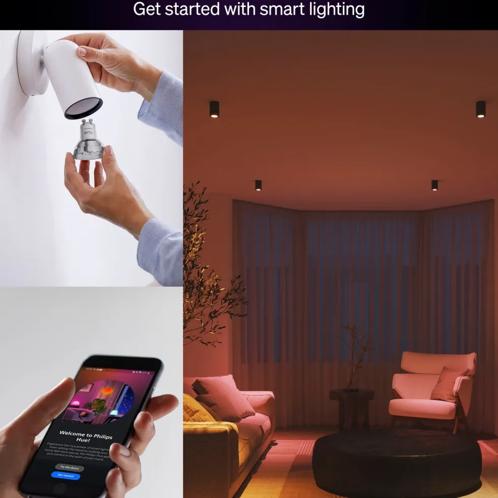 Philips Hue Essential Smart LED-pære GU10 345 lm 1-pk.