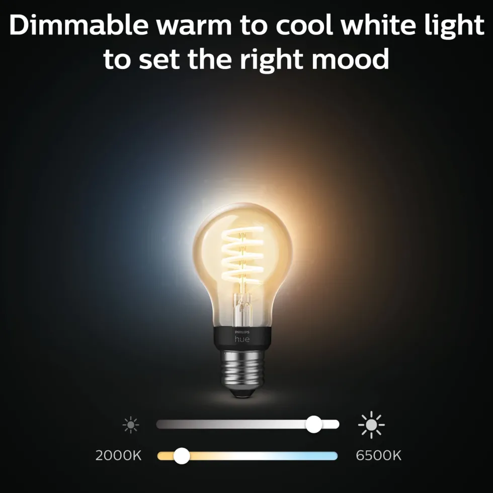 Philips Hue Filament A60 E27 Smart LED-pære 550 lm