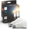 Philips Hue Filament A60 E27 Smart LED-pære 550 lm 2-pk.