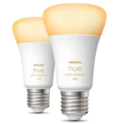 Philips Hue Filament A60 E27 Smart LED-pære 550 lm 2-pk.