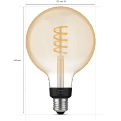 Philips Hue Filament G125 E27 Smart LED-pære 550 lm