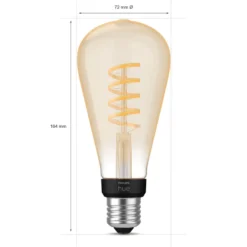 Philips Hue Filament ST72 E27 Smart LED-pære 550 lm