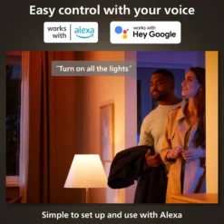 Philips Hue Luster Kuleformet LED-pære White and Color Ambiance E14 470 lm 2-pk.