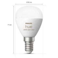 Philips Hue Luster Kuleformet LED-pære White and Color Ambiance E14 470 lm