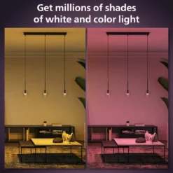 Philips Hue Luster Kuleformet LED-pære White and Color Ambiance E14 470 lm