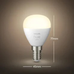 Philips Hue Luster Smart LED-pære E14 470 lm 2-pk.