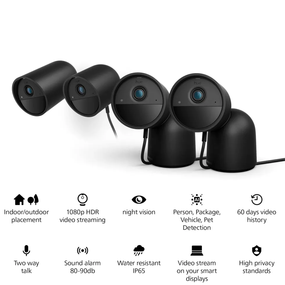 Philips Hue Secure Battery Cam Svart