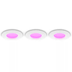 Philips Hue Slank innfelt belysning Ø90 mm 3-pakning Hvit