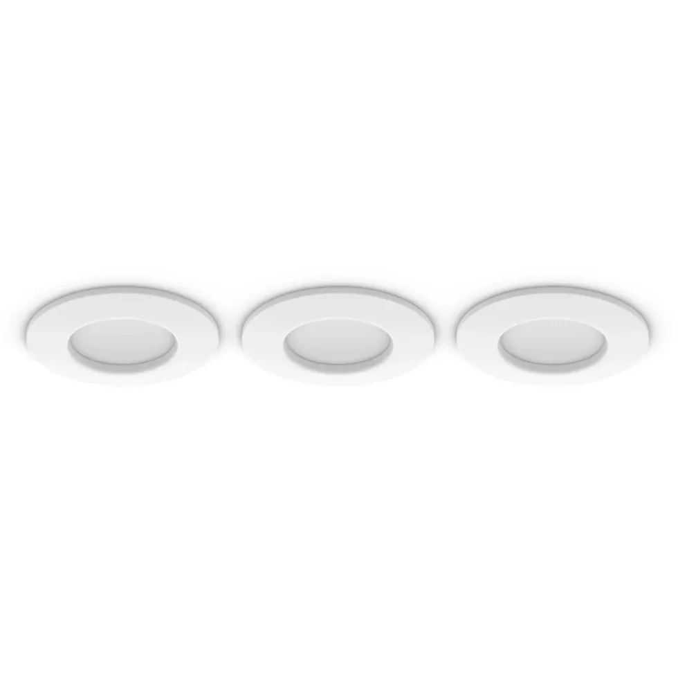 Philips Hue Slank innfelt belysning Ø90 mm 3-pakning Hvit