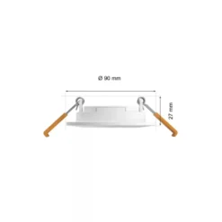 Philips Hue Slank innfelt belysning Ø90 mm 3-pakning Hvit